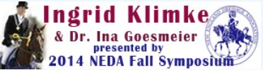 NEDA Fall Symposium Ingrid Klimke and Dr. Ina Goesmeier
