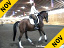 Day 1<br>Heiki Kemmer<br>Assisting<br>Nancy Lavoie<br>Alexis<br>Oldenburg<br>18 yrs. old Mare<br>Training: GP Level<br>Duration: 33 minutes