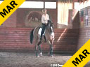 Ellen Bontje<br>
Assisting<br>
Wendy Christoff<br>
Cessat<br>
Swedish Warmblood<br>
15 yrs. old Mare<br>
Training: GP Level<br>
Duration: 44 minutes
