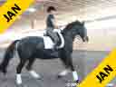 Heike Kemmer<br>
Assisting<br>
Sarah Geike<br>
Footie<br>
Gelding<br>
Training: PSG<br>
Duration 40 minutes
