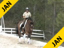 Pam Goodrich<br>
Riding & Lecturing<br>
Talent<br>
KWPN<br>
by: Jazz<br>
10 yrs. old Gelding<br>
Training: Intermediaire I<br>
Owner: Joan Pecora<br>
Duration: 34 minutes
