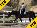 Elizabeth Ball<br>
Riding & Lecturing<br>
De La Frontera<br>
Oldenburg<br>
by: De Niro<br>
10 yrs. old Mare<br>
Duration: 39 minutes