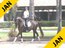 Jeremy Steinberg<br>
Riding & Lecturing<br>
Elisienne<br>8 yrs. old Mare 
Owner: Jessica Lyman)<br>
Oldenburg<br>
Training Prix St. George<br>
Duration: 49 minutes