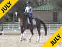 Stephen Clarke<br>
Assisting<br>
Betsy Steiner<br>
Roberto Cavalli<br>
9 yrs. old Hanoverian<br>
Training: PSG/I1<br>
Owner: Rachael Horton<br>
Duration: 28 minutes