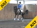 J.J.Tate<br>
Assisting<br>
Katie Blythe<br>
Willie B. Cool<br>
13 yrs. old Gelding<br>
Training: 2nd Level<br>
Owner: Katie Blythe<br>
Duration:41 MINUTES