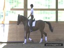 Day 1<br>
Felicitas von Neumann<br>
Assisting<br> 
Julie Cochron<br>
Nootka<br>
9 yrs. old German Warmblood<br>
Training: 1st Level<br>
Duration: 21 minutes
