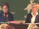 USDF Annual Convention Presents<br>
Kathy Connely<br>
&<br>
Betsy Steiner<br>
“How to Develop a Winning Program and<br>
Partnership With Your Horse